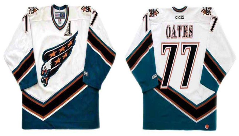 2019 Men Washington Capitals #77 Oates white CCM NHL jerseys
